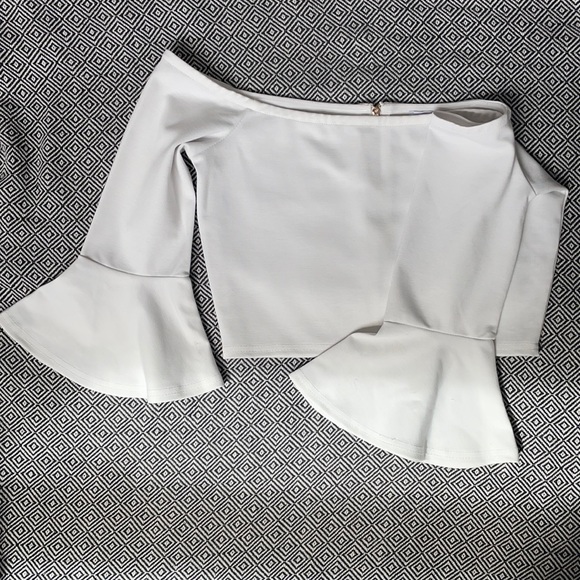 Tobi Tops - 3 for $15 Sale!! Tobi White Off- Shoulder Crop Top